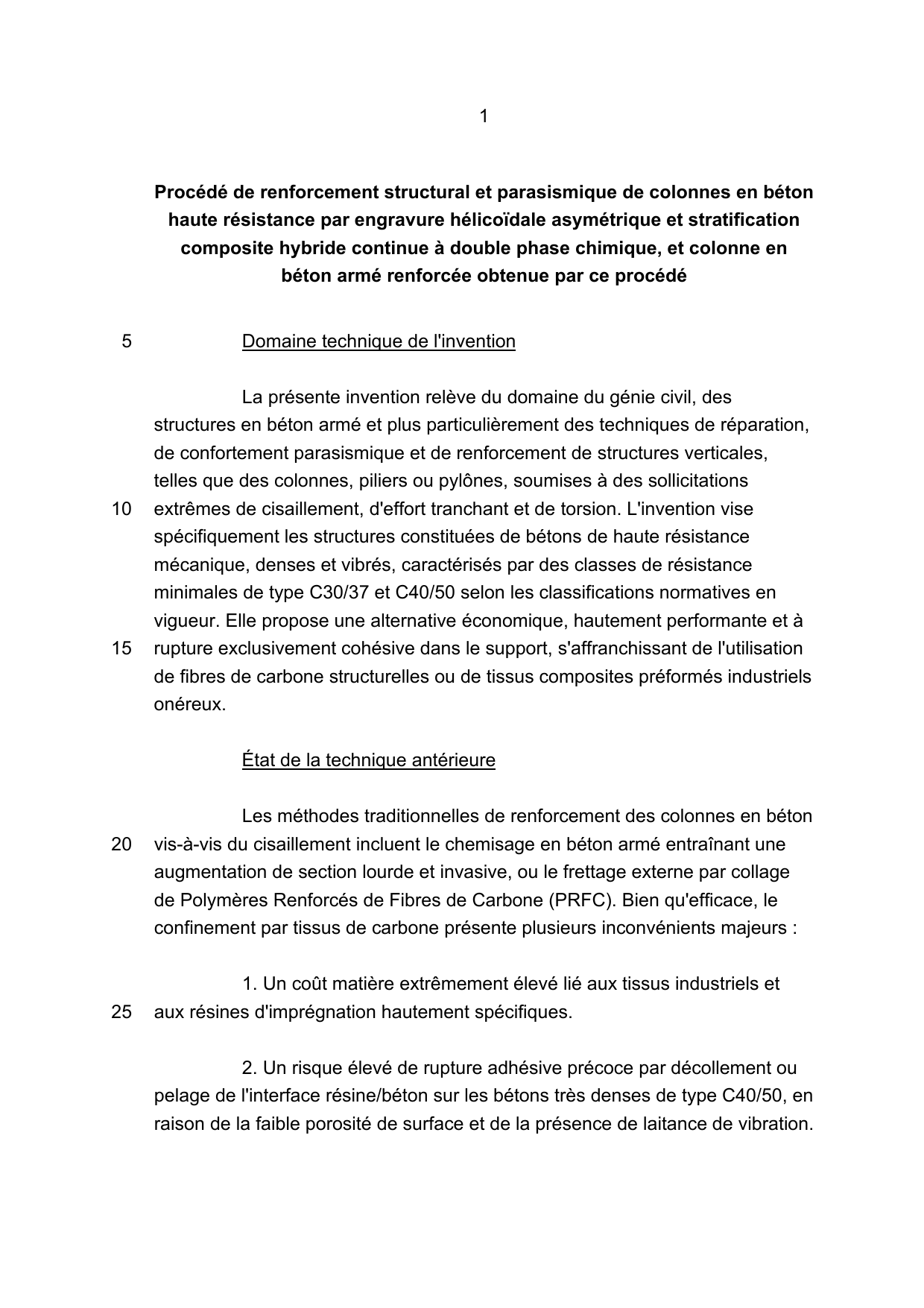 P-171554-CH - page 1 du brevet