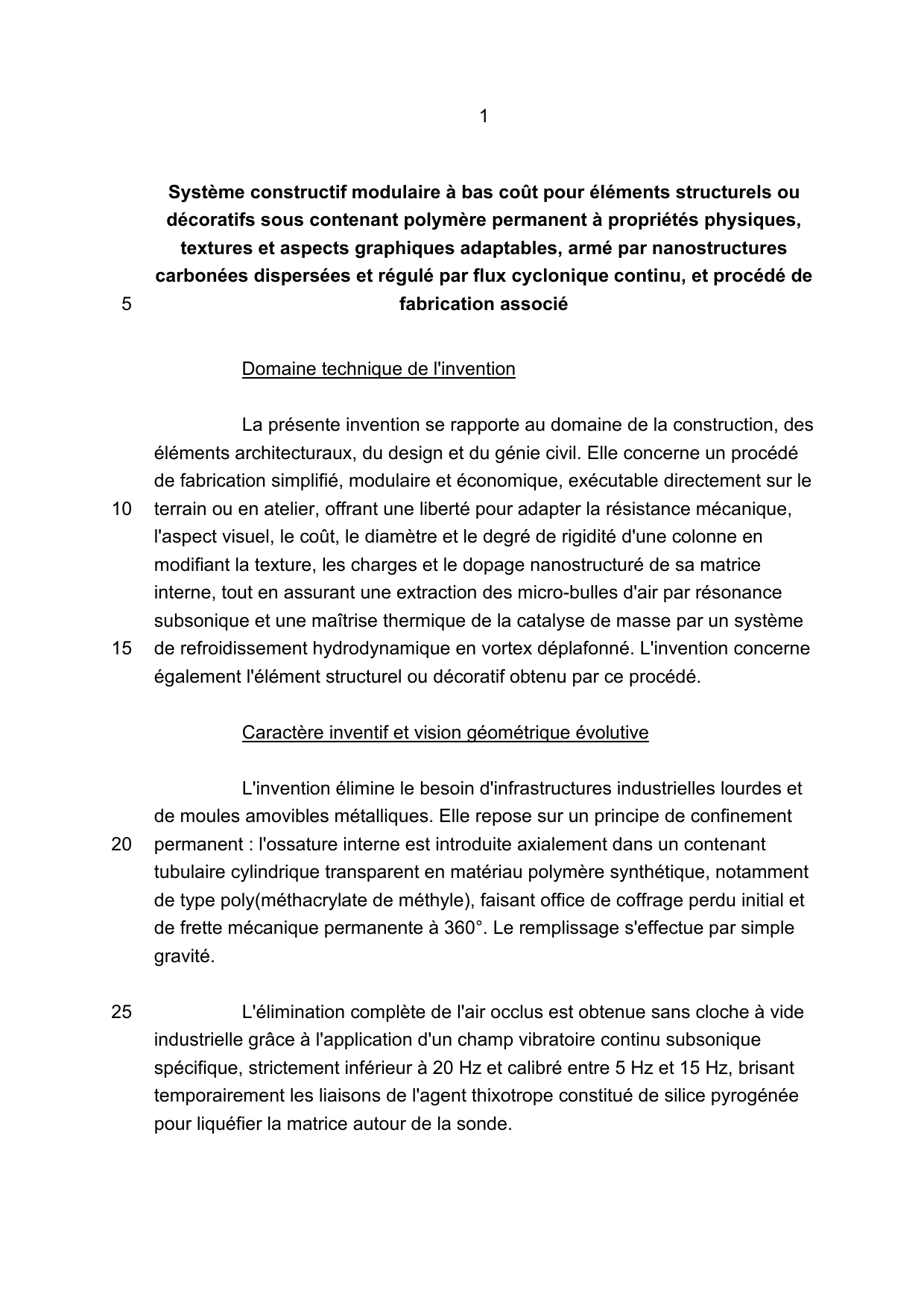 P-171557-CH - page 1 du brevet